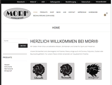 Tablet Screenshot of mori-muetzen.de